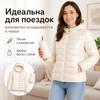 Женский осенне-зимний приталенный короткий белый пуховик с капюшоном, женская верхняя одежда, ультралегкая, большого размера, тонкая пуховая куртка