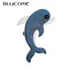 Blue Dolphin Brooches Women's Stylish Acrylic Material Animal Badge Cute Birthday Gifts Pins Accessory On Clothes Bags