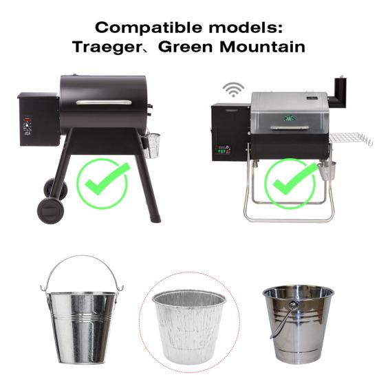 25 шт., одноразовое ведро для смазки, термостойкая фольга для барбекю, поддон для сбора жира, запасной комплект, аксессуары для гриля на открытом воздухе