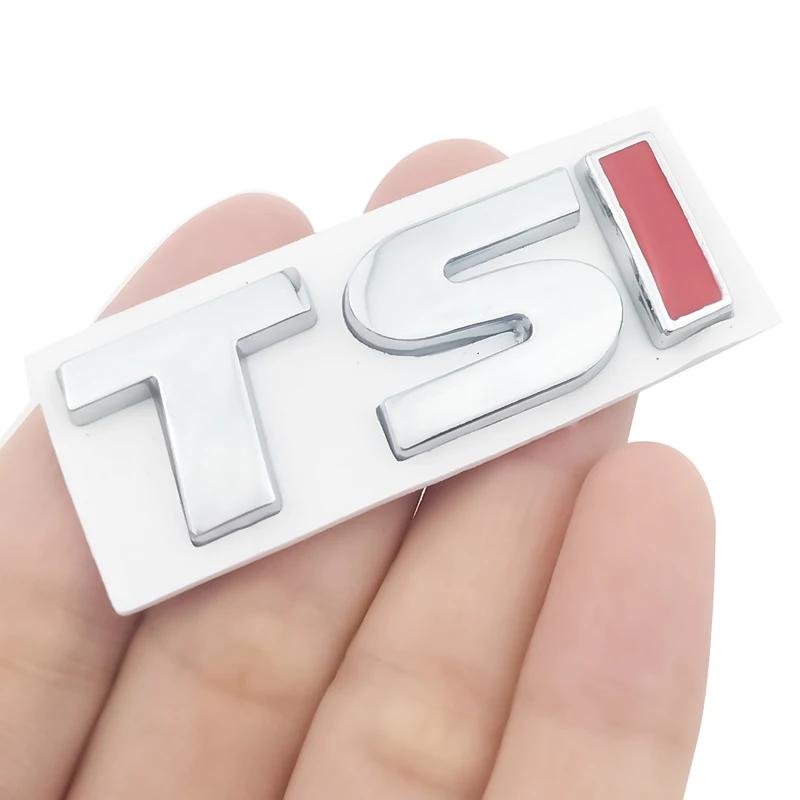 AGLNX1 Red TSI Metal Car Stickers Emblem Badge Decal Car Styling Sticker for VW Polo Golf 5 6 7 CC Passat B5 B6 Bora Volkswagen