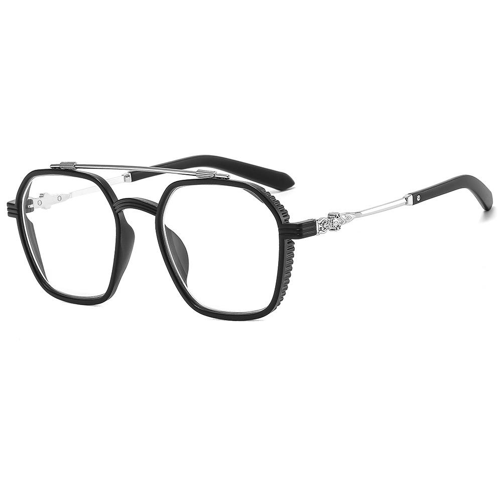 Новые унисекс квадратные многоугольные очки для мужчин женщин очки с ПК оправой обычные очки Очки для близорукости -1.0 -2.5 -1.5