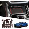 Коврики в дверные карманы 2025 WRX для аксессуаров Subaru WRX 2022-2025 12 шт./комплекты Нескользящие коврики-вкладыши для центральной консоли Совместимы с Subaru 2022 2023 2024 2025