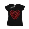 Womens/Ladies Mickey Mouse Heart Silhouette Cotton T-Shirt