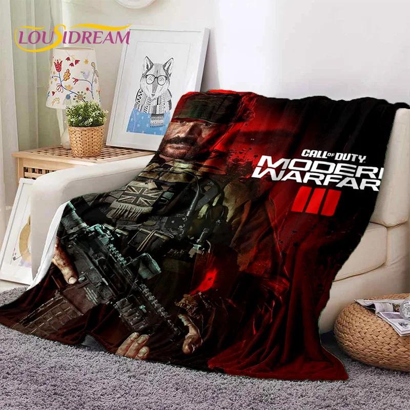 Call of Duty War Gamer COD Мягкое фланелевое одеяло для кроватей, спален, диванов, пикников, плед для укрытия, отдыха на свежем воздухе, подарок