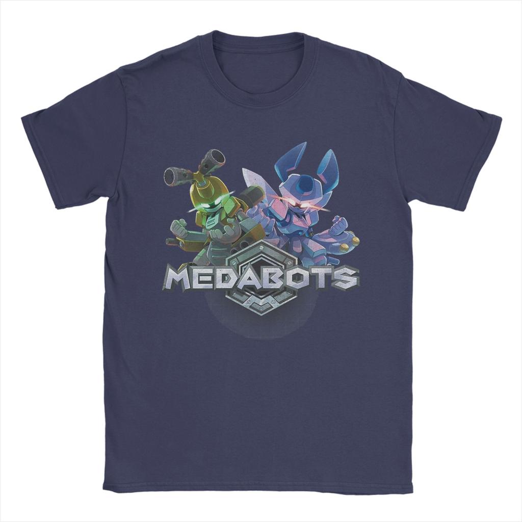 Summer Medabots Rokusho and Metabee Fashion TShirts Cotton Tee Shirt for Unisexs YK Casual Design Short Sleeve Clothing