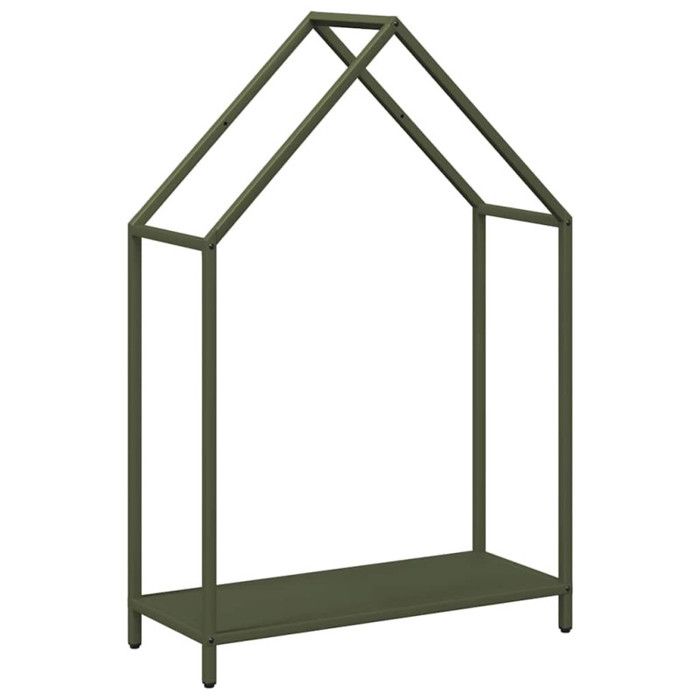 VidaXL Firewood Rack Olive Green 60x25x90 Cm, Fireplace Log Holder, Log Holder, Log Rack 864310
