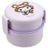 Antibacterial Bento Box, Kuromi Headwear, Sanrio, 500ml, 2-Tier, Round, Made In Japan, ONWR1AG-A