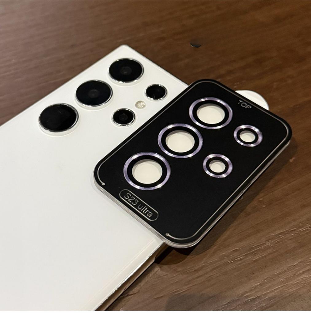 Металлический чехол-кольцо для объектива Samsung S24 Ultra S23 FE S22 Plus A15 A35 A55 A14 A24 A34 A54 Защитная пленка для объектива камеры