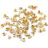 100pcs Fold Over Clasp Crimp Bead Alloy Clip Buckle Connector Cord End Tip Accessories DIY Necklace Bracelet Jewelry Making Accessories