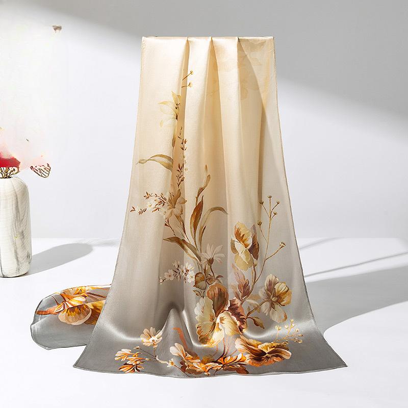 Shanghai Story Silk Scarf Girl Summer Thin Mulberry Silk Scarf Shawl Gift To Elderly Mother