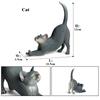 Oenux Cat Model Siamese Devon Rex Sphynx Ragdoll Persian Action Figure Cat Kitty Bobtails Figurine Cute Decoration Kids Toy Gift