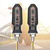 2Pcs Motorcycle LED Turn Signal Lights 8mm Mini Amber Flashing Light Waterproof Blinker Turn Signal Lamp 12V Moto Indicator Lamp
