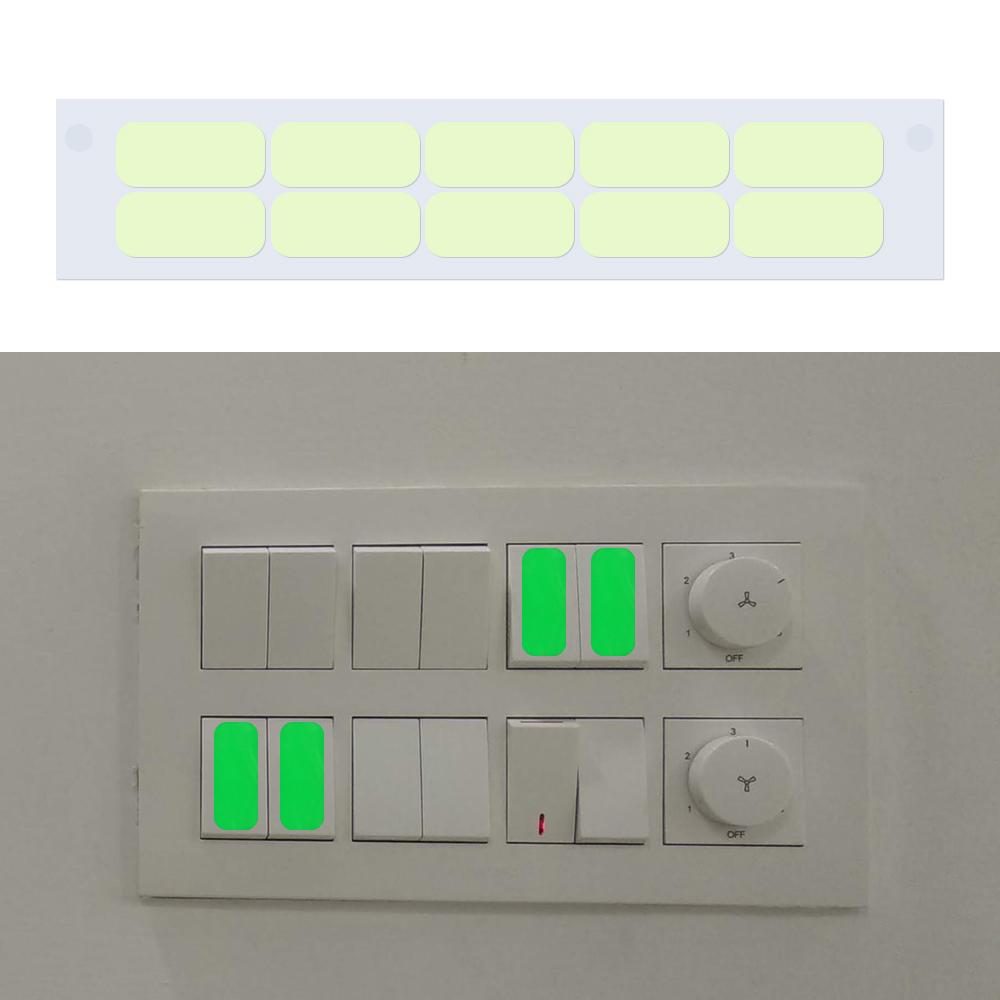 Recycle Decorative Dark Night Bedroom Decor Luminous Switch Stickers Home Vinyl Button Decal