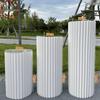 Wedding & Event Origami Dessert Display Stand - Round Foldable Columns for Cakes and Ornaments