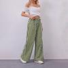 Женские длинные брюки Yousheng, повседневные брюки с низкой посадкой, эластичным поясом, регулируемым шнурком, с карманами, свободные широкие брюки