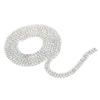 1 Yard 2 Rows Close Rhinestone Chain High Gloss 90cm Length AB Rhinestone Chain for DIY Jewelry