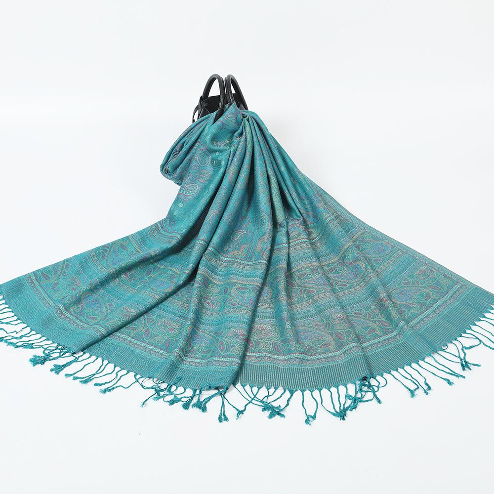 Jacquard Cashew Scarf Shawl Women's Headscarf Spring and Autumn Thin Scarf