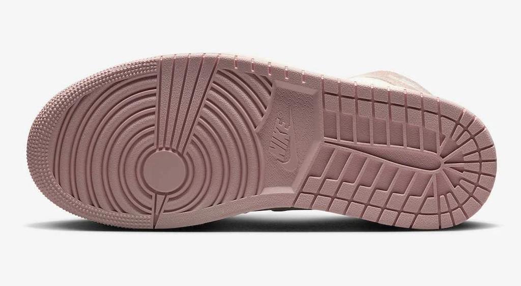 FD2596-600 Nike WMNS Air Jordan 1 Retro High OG Washed Pink Бежевый Белый Слоновая кость