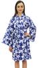 Women Cotton Poplin Short Floral Printed Wrap Bridesmaids Kimono