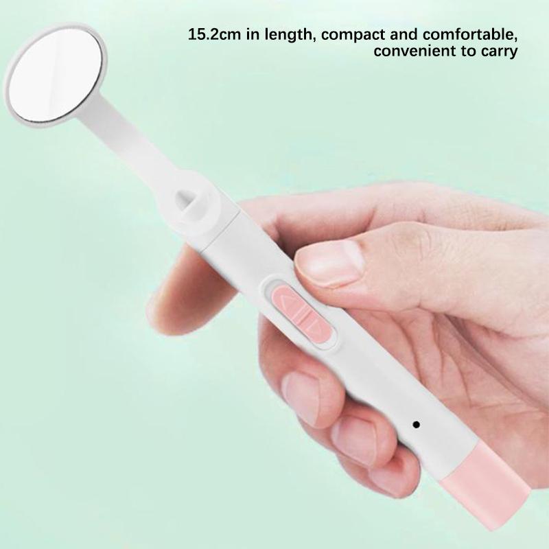 1 шт. стоматологическое светодиодное зеркало для полости рта портативное многоразовое стоматологическое средство для проверки полости рта с защитой от запотевания, яркое средство для ухода за зубами, гигиена, чистый инструмент