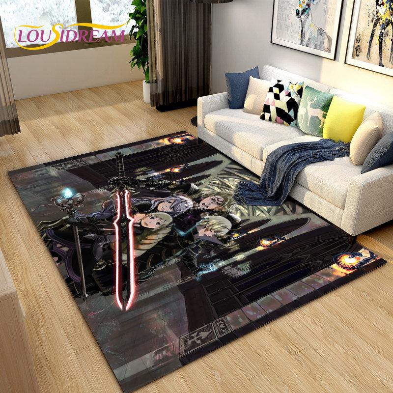 Game Gamer Fire Emblem Series Area Rug,Carpet Rug for Living Room Bedroom Sofa Doormat Decoration, Kids Play Non-slip Floor Mat
