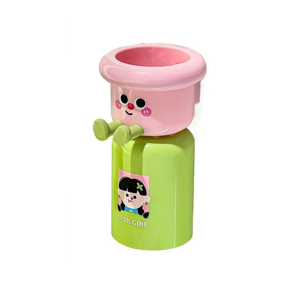 Милый держатель для зубных щеток без пробивания отверстий, дофаминовый набор детских стаканчиков для зубных щеток для дома