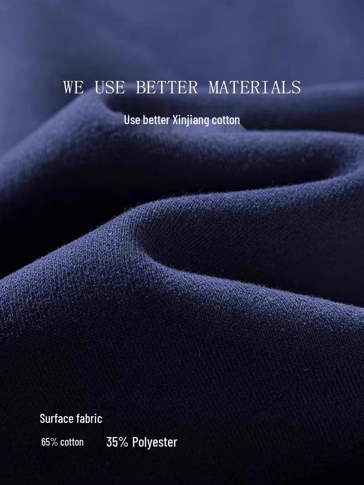 Women's Navy Blue Sporty Zipper Sweatshirt - American Style, Early Autumn 2025