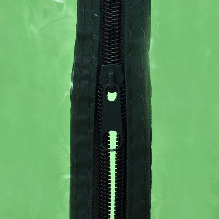 Greenhouse - vidaXL - 4 Shelves - Powder-coated Steel - UV-resistant - Transparent Green