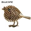 Lovely Little Bird Dress Banquet Decoration Women Brooch Hijab Pins Length 3.3*Width 2.7