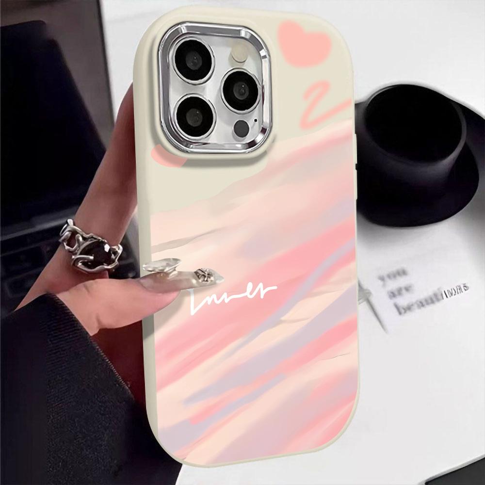 Силиконовый чехол для iPhone 11 15 16 Pro Max 13 14 12 15promax 16promax 13promax противоударный чехол Love Heart Funda Bumper