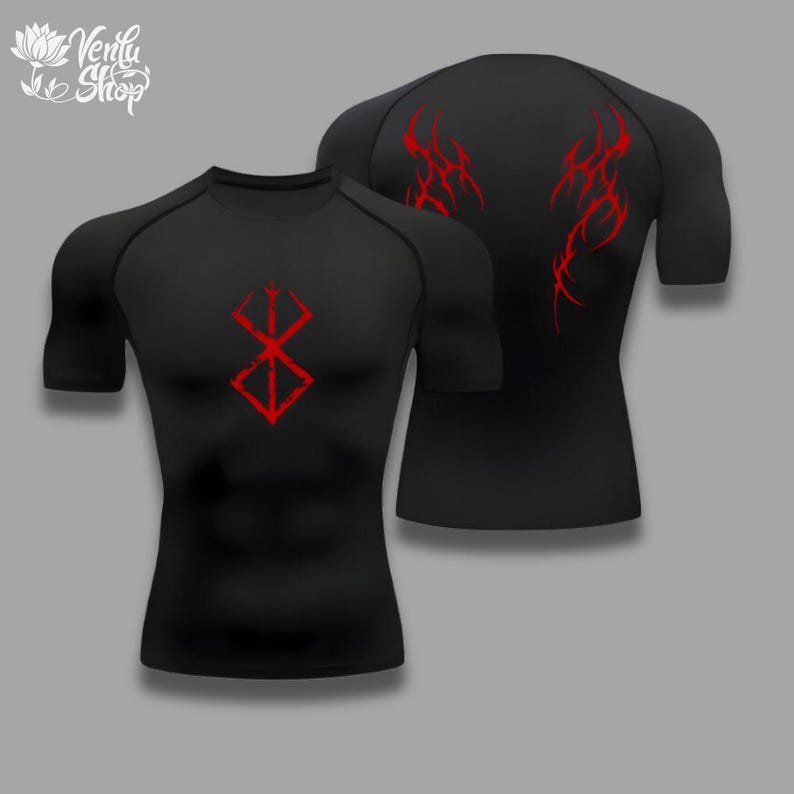 Guts Compression Shirt | Berserk, Anime, Guts, Gymwear, Gymclothing, Animeshirt, Compressor, Muscles, Gym Aesthetics, Animewear, Shape Wear