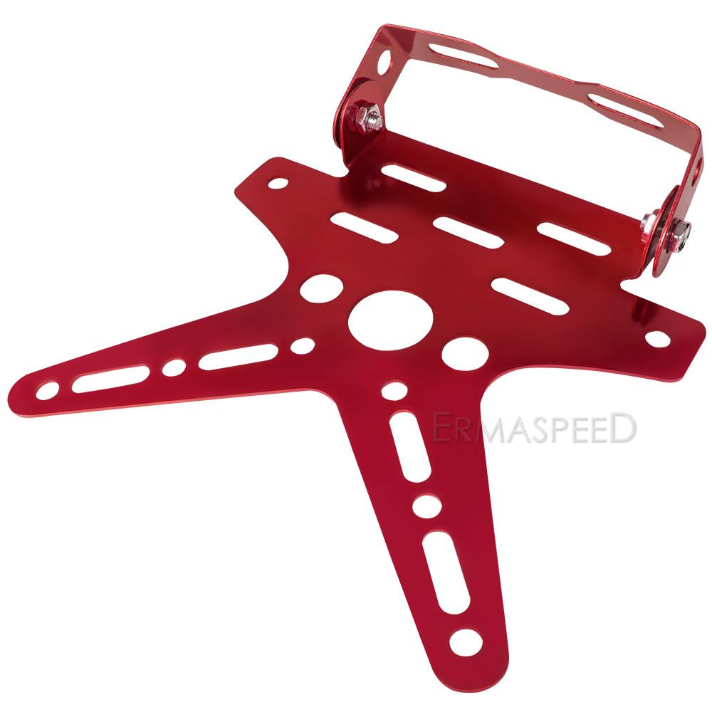 Универсальный держатель номерного знака мотоцикла из алюминиевого сплава, монтажный кронштейн, регулируемая крышка регистрационного номерного знака, мото