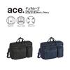 Ace Gene Men's 2-Compartment B4 File Bag, Fits 15.6-inch Laptop, Duramuve Storage, Attaches to Storage, Detachable Shoulder Strap, 22 Pockets,