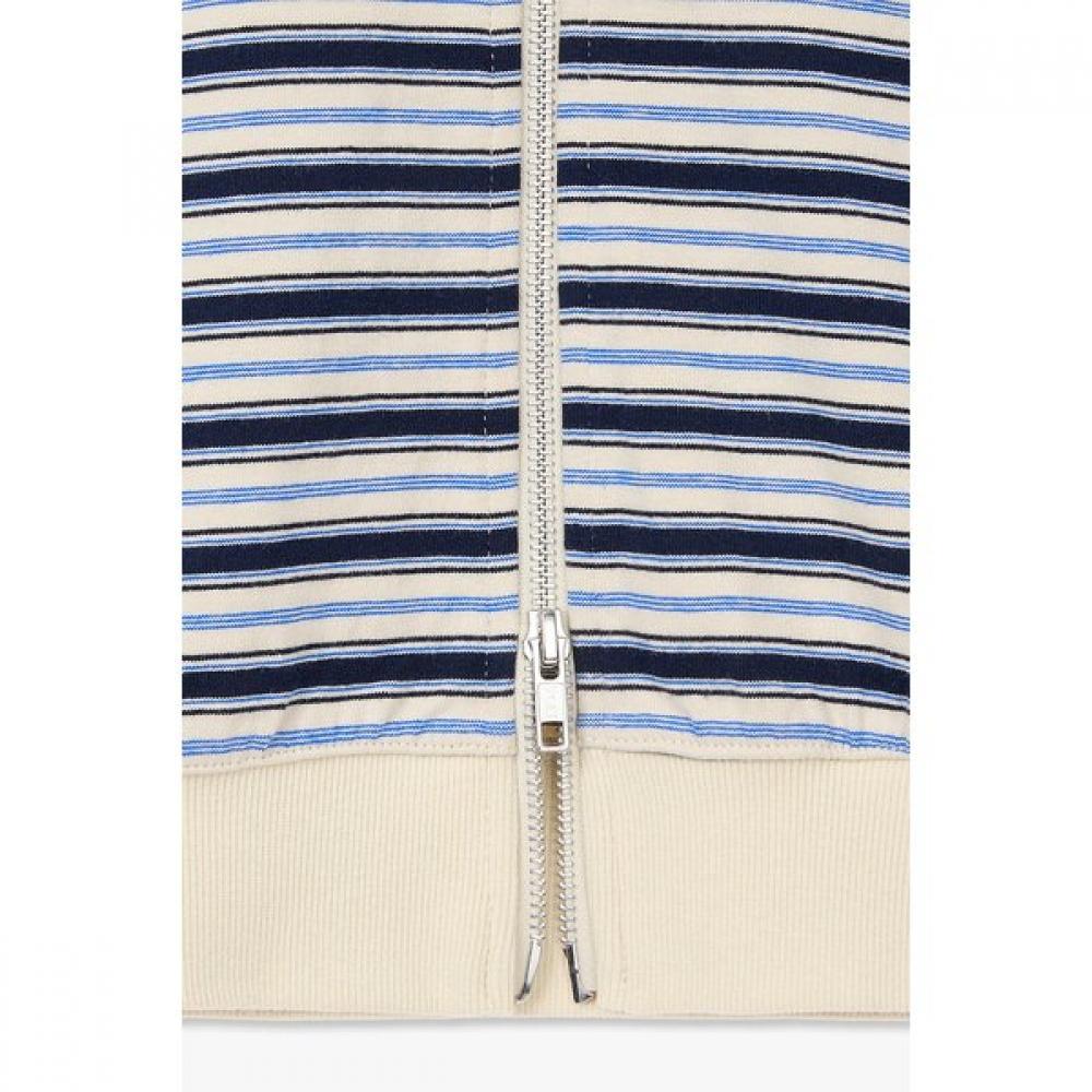 Studio Tomboy Stripe Pattern Zip Up Hoodie 9176213982