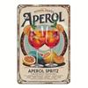 Винтажная металлическая вывеска Aperol Cocktail для настенного декора бара, кафе. Водонепроницаемая.