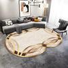 Luxury European Style Oval Carpet for Living Room Gorgeous Home Non-slip Rugs for Bedroom Large Size Machine Washable Floor Mats