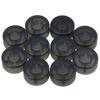 Yibuy 10pcs Black Pedal Knob Cap 2.44x1.2cm