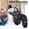 Детские зимние перчатки, теплые термоперчатки для лыж, ветрозащитные снежные варежки для холодной погоды, катания на сноуборде