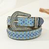 Внешняя торговля Модный универсальный ремень со стразами Ремень из искусственной кожи для мужчин и женщин Европейский и американский хип-хоп панк-стиль Ремень из ивы