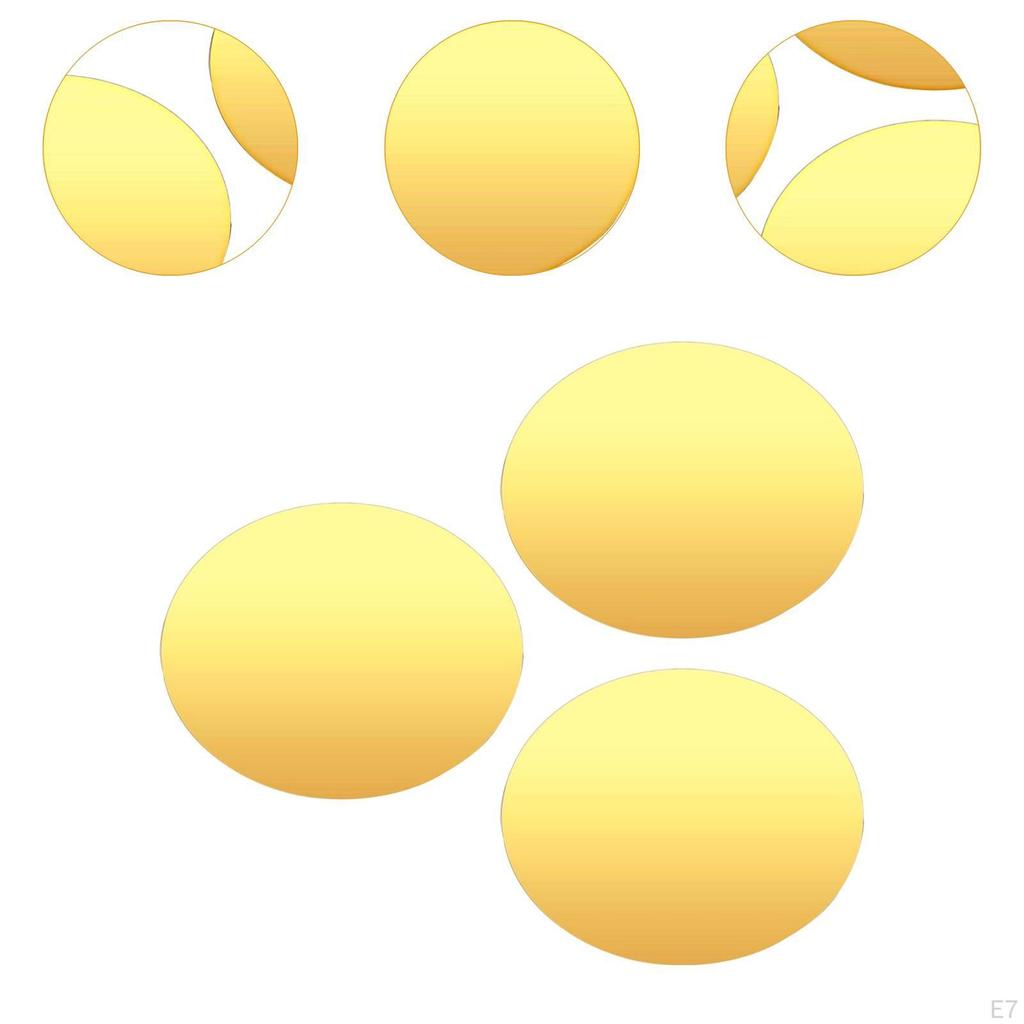 3 шт. Зеркальные центральные элементы для стола Декоративные подносы Круглые тарелки Проекты для творчества