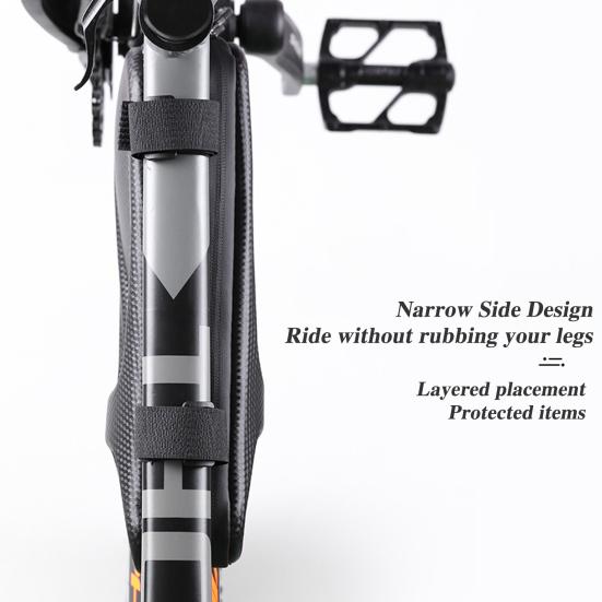 Bicycle Top Tube Triangle Bag EVA Hard Shell Waterproof Lightweight MTB Road Mountain Bicycle Front Frame Storage Pouch Cycling Bike Accessories