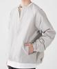 Легкая куртка с кнопками, верхняя одежда для светло-серого цвета [CLIFFEMAYER] Мужская без воротника, X-LARGE,