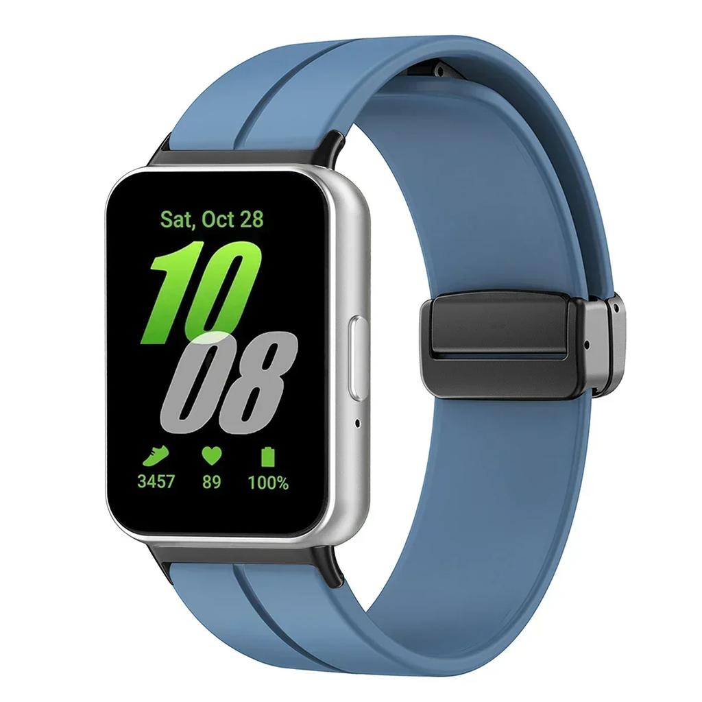 Silicone Strap For Samsung Galaxy Fit3 Watch Band Magnetic Buckle Wristband For Samsung Galaxy Fit 3 Bracelet Replacement Correa