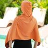 Ice Cool Beach Poncho Cover Up Quick Dry Sunscreen Clothing Oversized Hooded Towel Wrap 4-In-1 For Swimming Beach Pool Travel