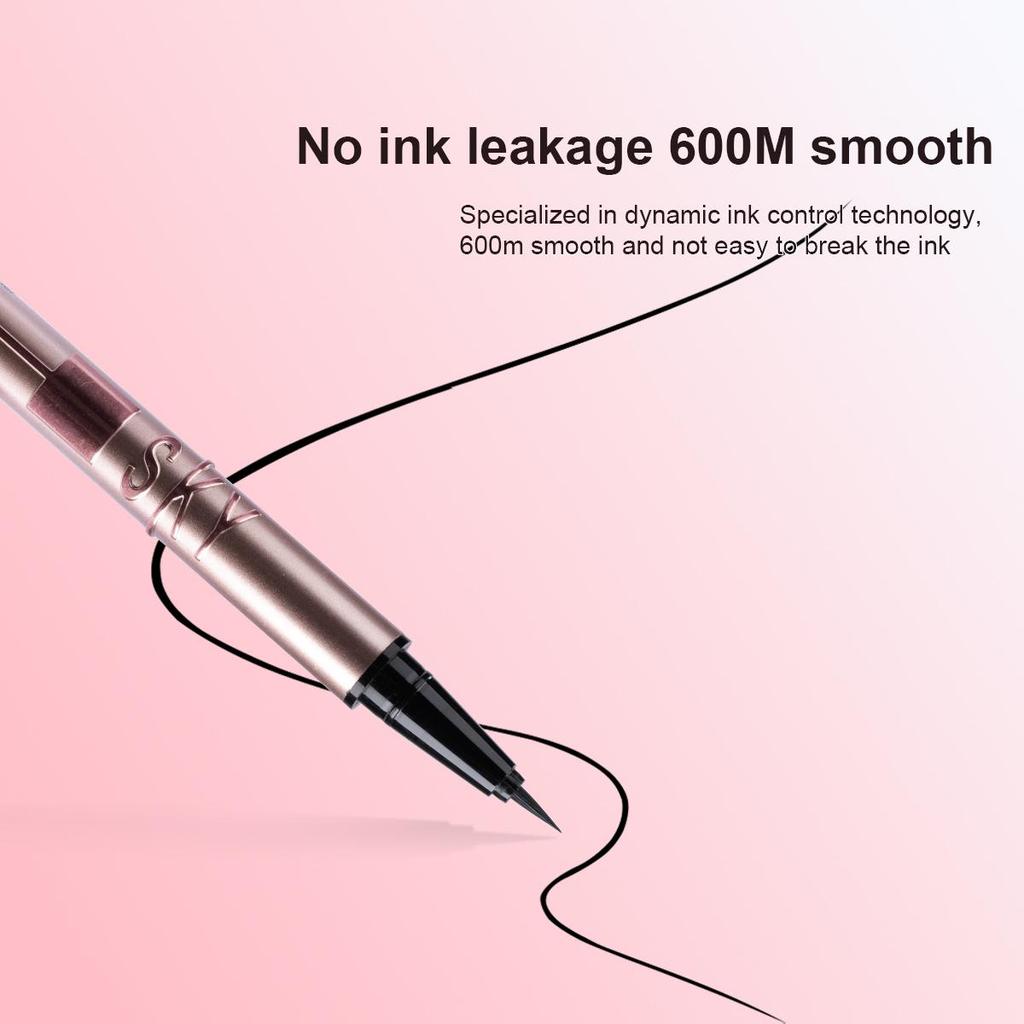 Жидкая подводка-карандаш Adai flower Макияж Косметика Черный Коричневый 24 ч Водостойкий Рельефный дизайн