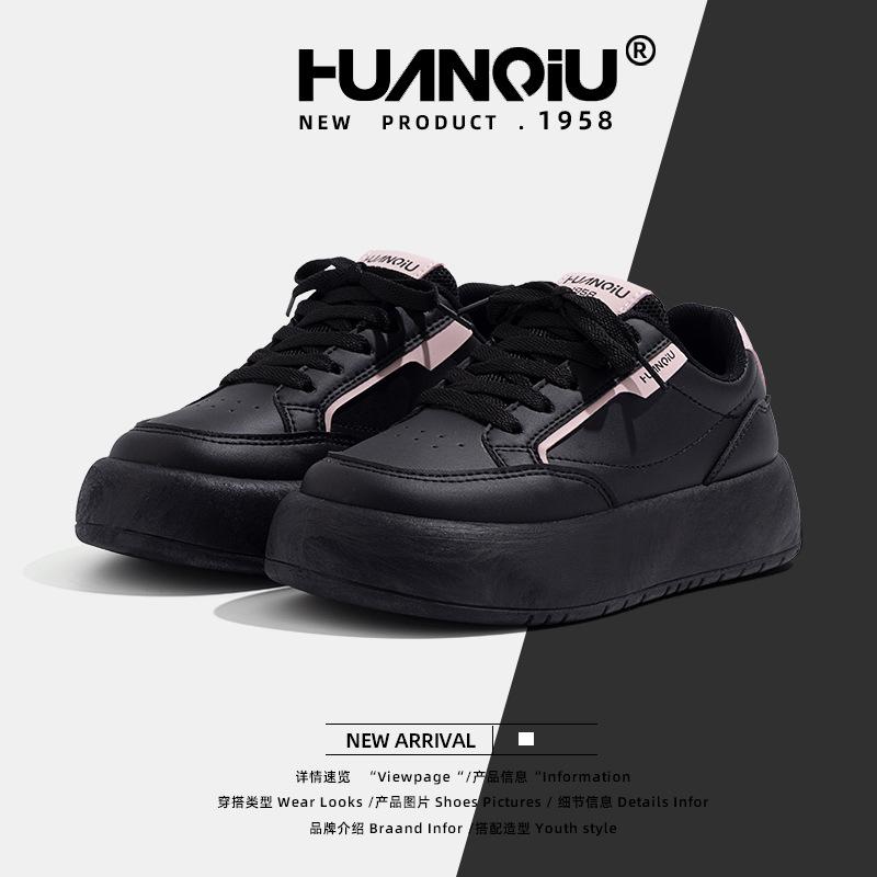 Global Retro Hong Kong Style Bread Shoes Women's 2025 Spring New Versatile Muffin Bottom Round Head Board Shoes ZHQ3386