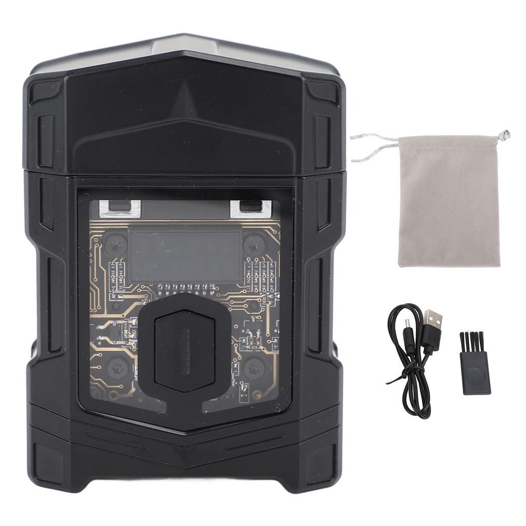 Mini Beard Trimmer IP7 Waterproof Wet and Dry Zinc Alloy LED Display Rechargeable Self Sharpening