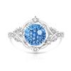 925 Sterling Silver Firework Cut Vine Colored Gemstone Ring Inlaid High Carbon Diamond Gold Plated Bud Ring for Women Drop Shipping