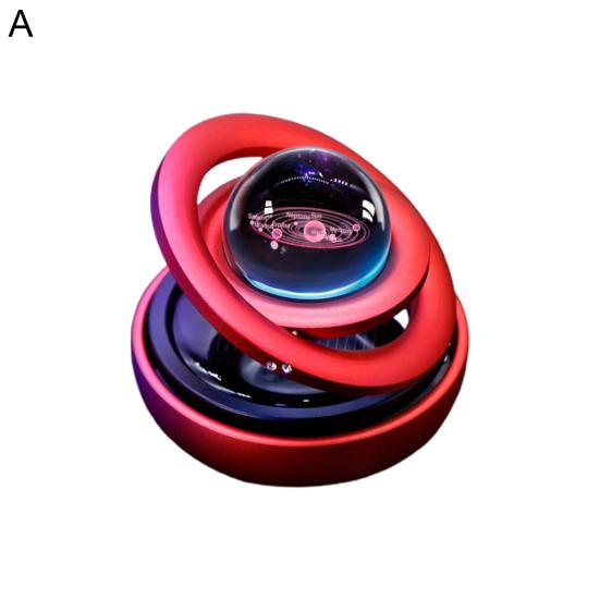 Exquisite Car Fragrance Diffuser Multi-purpose Stylish Solar Rotating Planet Auto Perfume Ornament