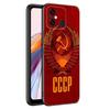 Черный чехол для телефона с изображением флага СССР для Xiaomi Redmi 11 Prime 11A 12C 13C A1 A2 + 12 4G 10 5G 8A 9A 10A 9C 10C 9i 12R Note 9T
